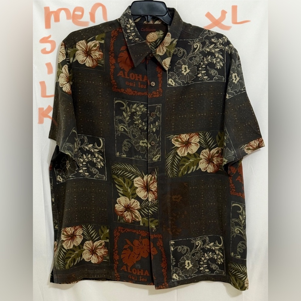 Caribbean Brown Casual Button Down Shirt